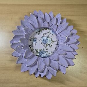 Purple Floral Photo Frame